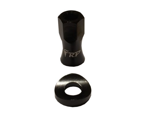 FRP rim lock alloy nut & washer black