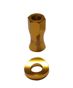 FRP rim lock alloy nut & washer gold