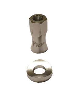 FRP rim lock alloy nut & washer silver