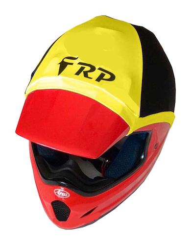 frp helmet colour yellow & black