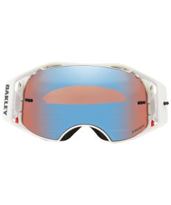 Oakley Airbrake Factory Pilot Collection MX Goggle (Whiteout) Prizm Sapphire Iridum Lens