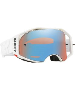 Oakley Airbrake Factory Pilot Collection MX Goggle (Whiteout) Prizm Sapphire Iridum Lens