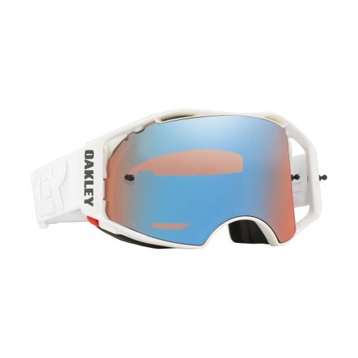 Oakley Airbrake Factory Pilot Collection MX Goggle (Whiteout) Prizm Sapphire Iridum Lens