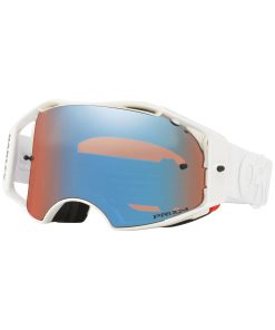 Oakley Airbrake Factory Pilot Collection MX Goggle (Whiteout) Prizm Sapphire Iridum Lens
